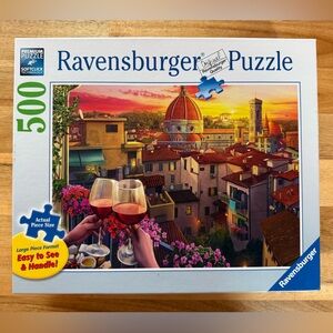 Ravensburger 500 Piece Jigsaw Puzzle Cozy Wine Terrace No. 16 796 8 Complete
